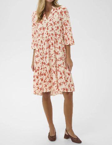 Rochie scurta Saint Tropez, crem
