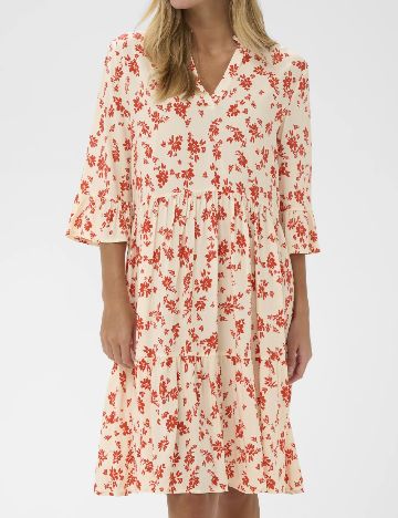 Rochie scurta Saint Tropez, crem
