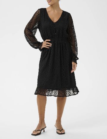 Rochie medie Cream, negru