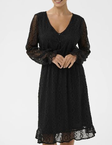 Rochie medie Cream, negru