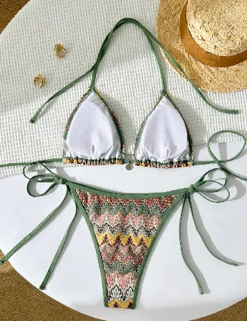 Costum de baie SHEIN, mix culori