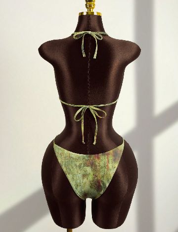 Costum de baie SHEIN, verde