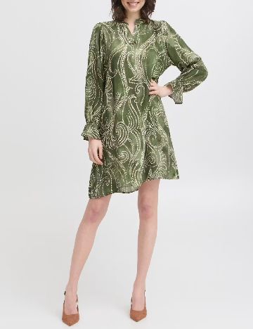 Rochie scurta Fransa, verde