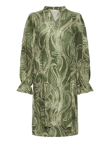 Rochie scurta Fransa, verde