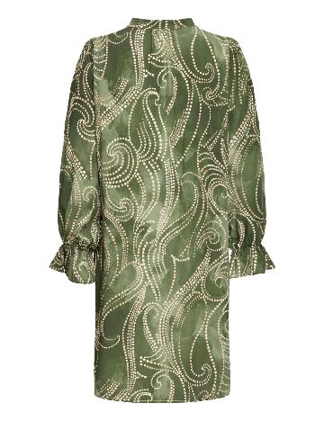 Rochie scurta Fransa, verde