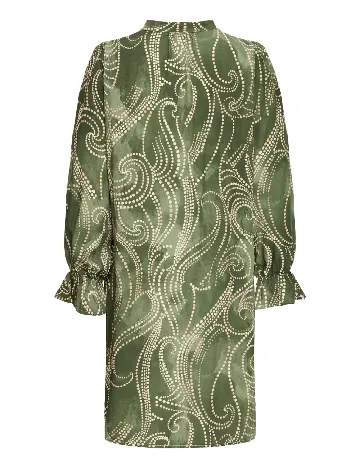 Rochie scurta Fransa, verde