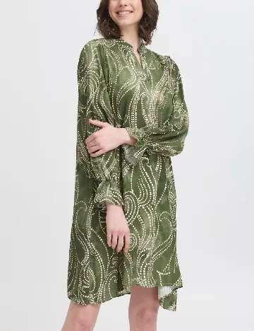 Rochie scurta Fransa, verde