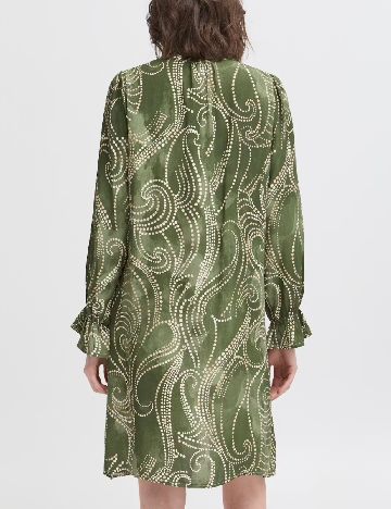 Rochie scurta Fransa, verde
