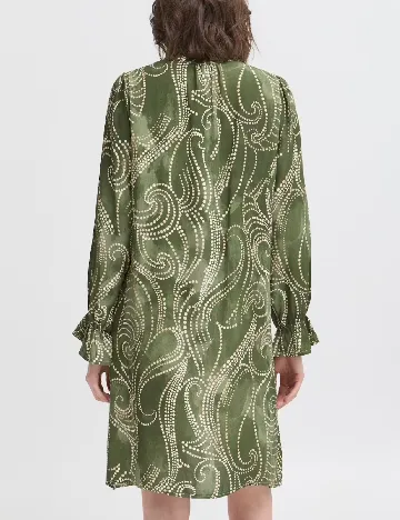 Rochie scurta Fransa, verde