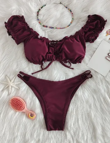 Costum de baie SHEIN, pruna