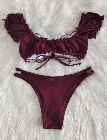 Costum de baie SHEIN, pruna