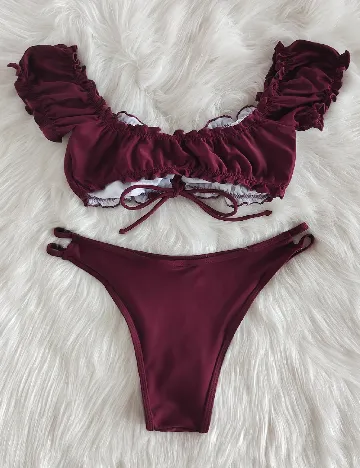 Costum de baie SHEIN, pruna