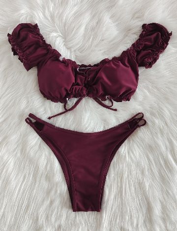 Costum de baie SHEIN, pruna