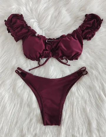 Costum de baie SHEIN, pruna