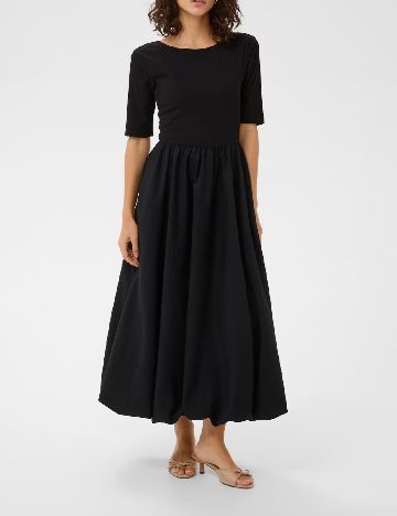 Rochie lunga Kaffe, negru