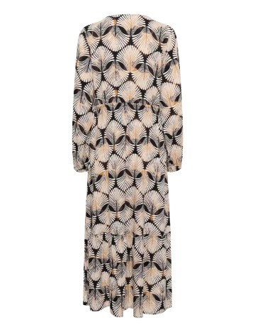 Rochie lunga Cream, mix culori
