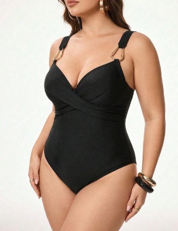 Costum de baie SHEIN CURVE, negru