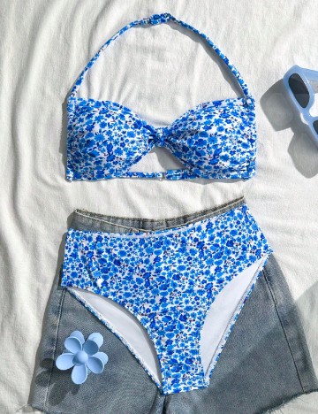 Costum de baie Shein Kids, albastru