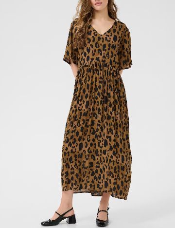 Rochie lunga Kaffe, animal print