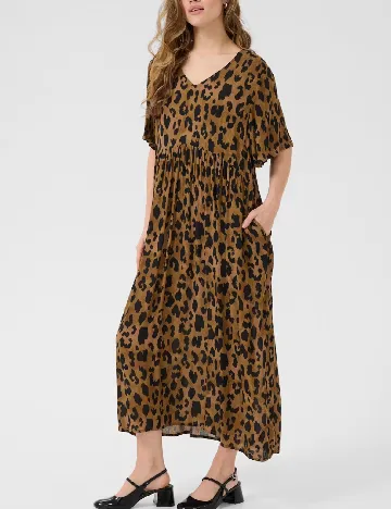 Rochie lunga Kaffe, animal print