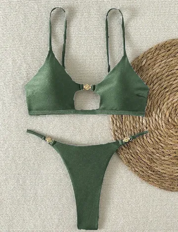 Costum de baie SHEIN, verde