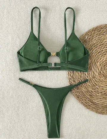 Costum de baie SHEIN, verde