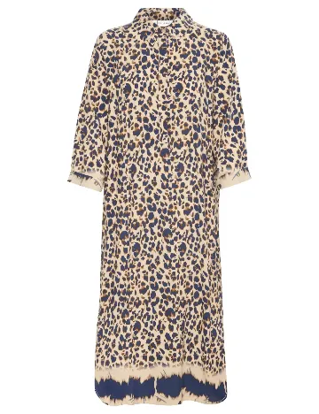 Rochie medie Pulz Jeans, animal print