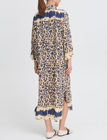 Rochie medie Pulz Jeans, animal print