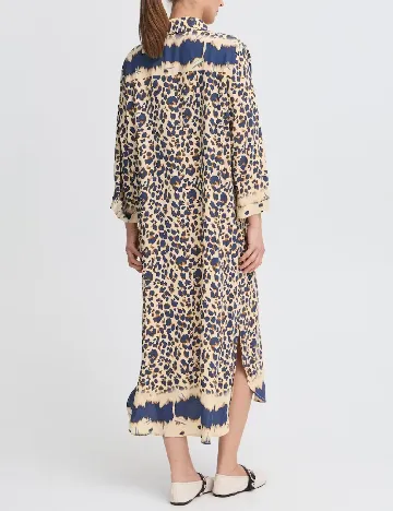 Rochie medie Pulz Jeans, animal print