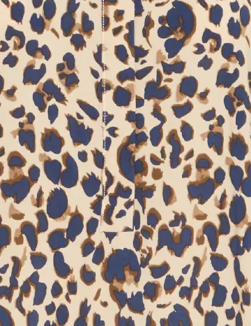 Rochie medie Pulz Jeans, animal print
