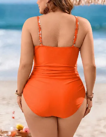 Costum de baie SHEIN CURVE, portocaliu