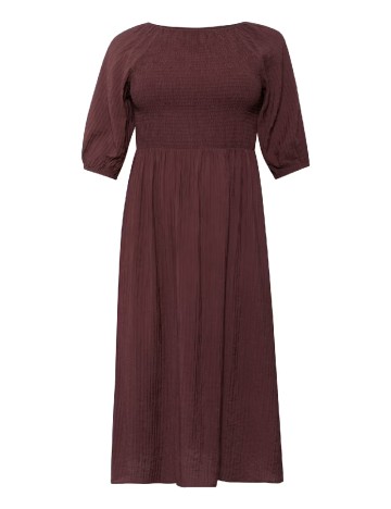 Rochie medie Kaffe Curve, pruna