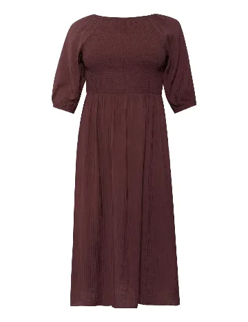 Rochie medie Kaffe Curve, pruna