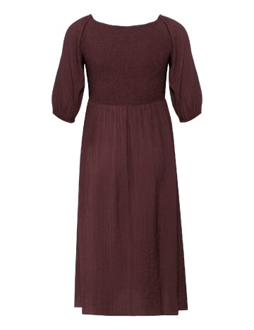 Rochie medie Kaffe Curve, pruna