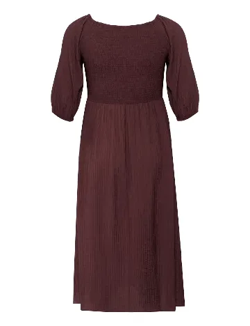 Rochie medie Kaffe Curve, pruna