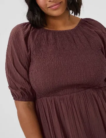 Rochie medie Kaffe Curve, pruna