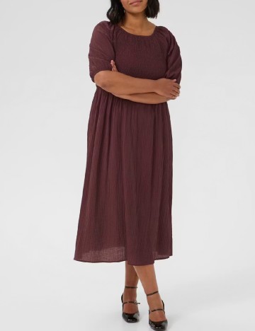 Rochie medie Kaffe Curve, pruna