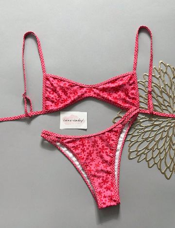 Costum de baie SHEIN, roz