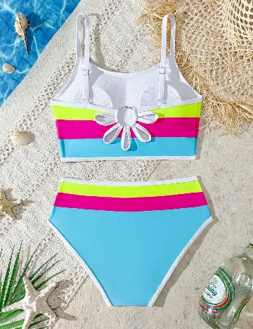 Costum de baie Shein Kids, mix culori