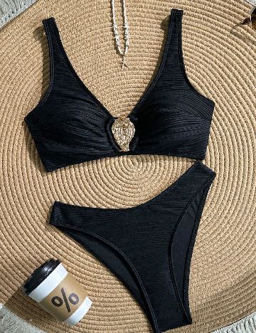 Costum de baie SHEIN, negru