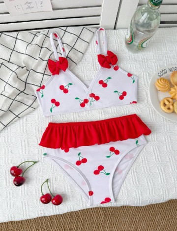 Costum de baie Shein Kids, alb