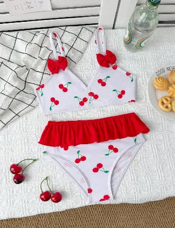 Costum de baie Shein Kids, alb