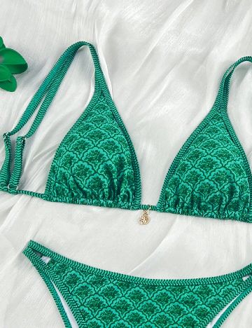 Costum de baie SHEIN, verde