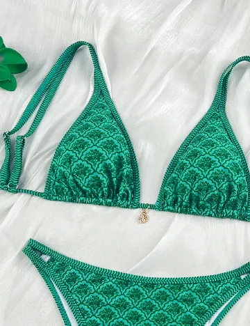 Costum de baie SHEIN, verde