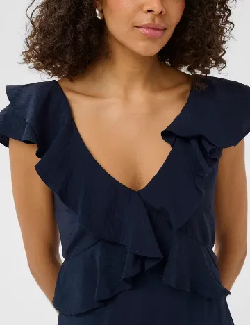 Rochie lunga Kaffe, bleumarin