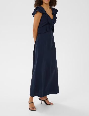Rochie lunga Kaffe, bleumarin