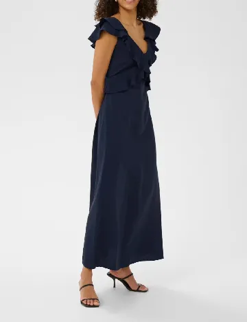 Rochie lunga Kaffe, bleumarin
