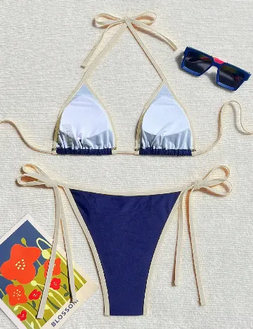 Costum de baie SHEIN, bleumarin