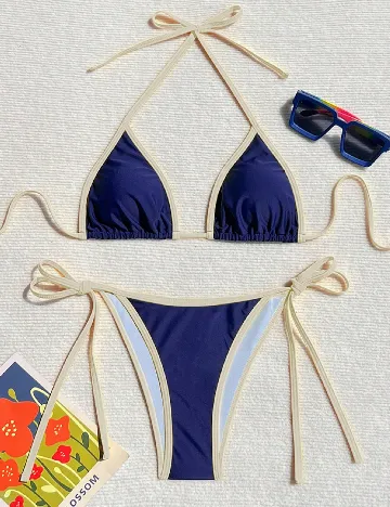 Costum de baie SHEIN, bleumarin