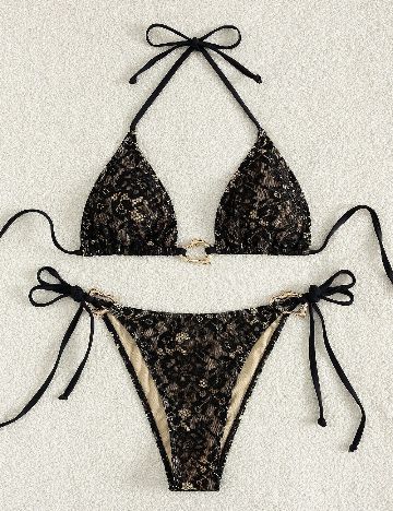 Costum de baie SHEIN, negru